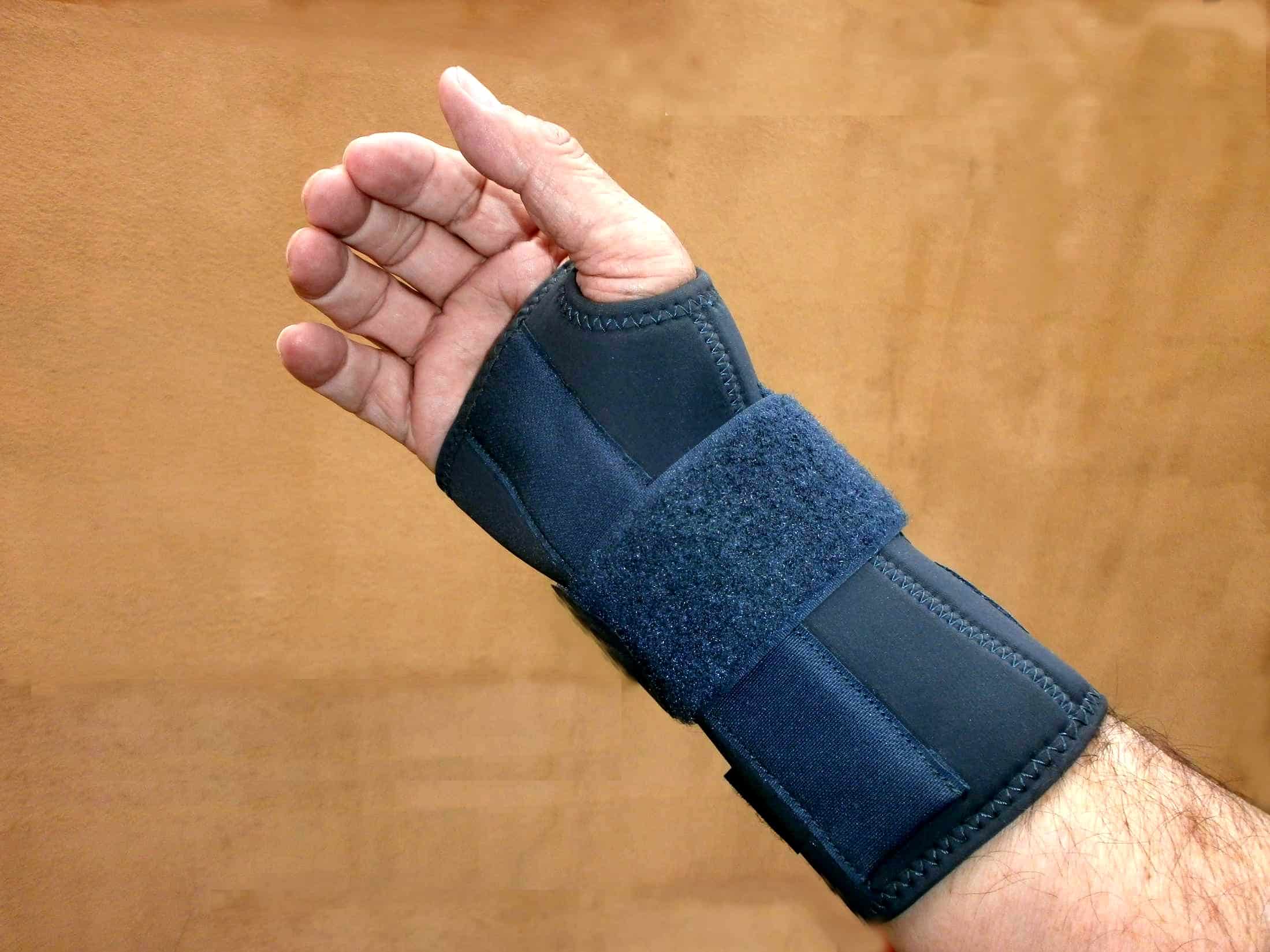 A hand with wrist and thumb support