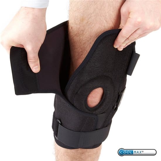 PhysioRoom Hinged Knee Brace with Removable Splints